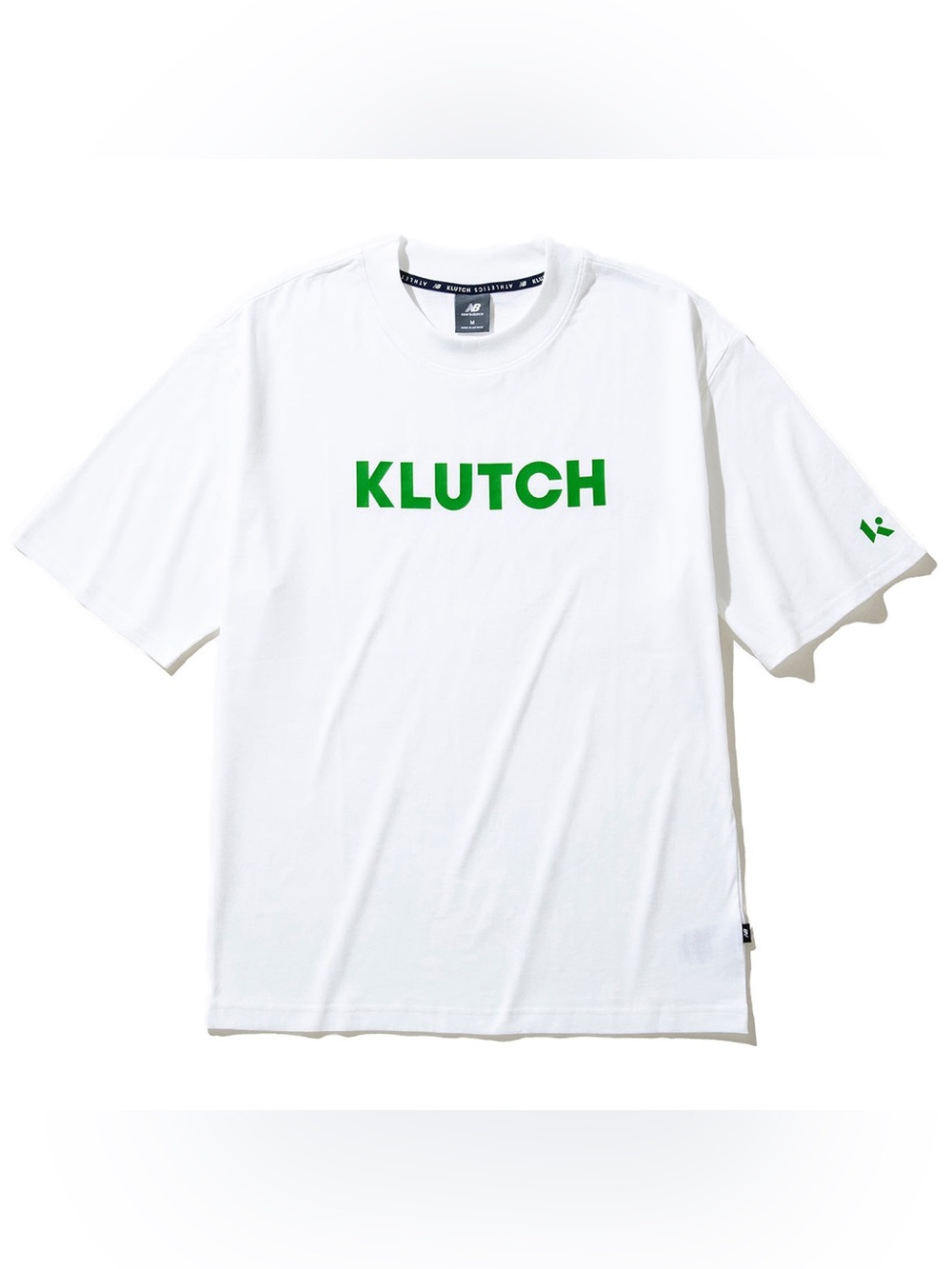 New balance x Klutch Athletic White T-Shirt with Green Logo